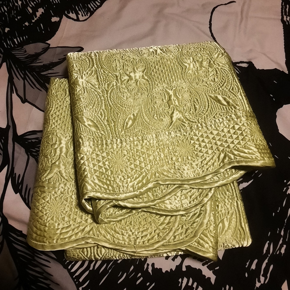Satin Quilted Throw